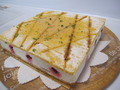 四角く整ったケーキ！