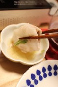 ポン酢やゴマダレでいただきました。