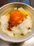 いつも通りの卵かけご飯に雲丹ひしおを！