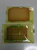 可愛い電車の形のサブレです。