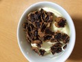 バニラアイスと黒千石フレーク