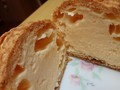 シュークリーム、綺麗にカット出来ました