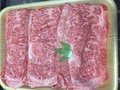 このサシ！ 肉は二重でたっぷり。