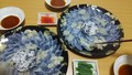 自宅で用意した小葱と一緒に頂きました。