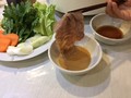 胡麻だれをつけました