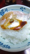 白飯にのっけ盛り