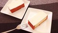ケーキをカットした写真