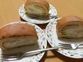 ３等分にカットしました。厚みが幸せ♪