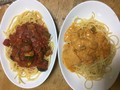 トマトソースと海老のトマトクリーム