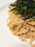 明太子スパゲティ☆美味しくできました