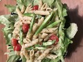 アスパラとペンネのサラダにイタリアン味