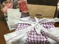 風呂敷が高級感があります。