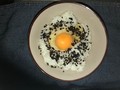 炊きたてのご飯に卵と昆布を♪
