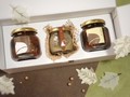 三つそれぞれの栗の加工品を並べてみました