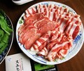 美しいイベリコ豚！これで肉の半量くらい。