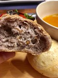フラックスシード断面。ツブツブたくさん！