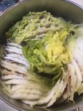 バラ肉の白菜鍋です