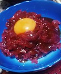 手軽に美味しいユッケが出来ます！