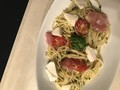 オリーブオイルとバジルでソース
