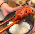 炊きたてご飯でいただきます