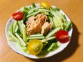 いつものサラダがお店仕様に様変わり！