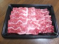 解凍状態の米沢牛カルビ
