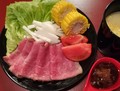 野菜を添えて