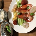 エビが主役のサラダに。