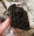 真っ黒ですが味はチョコレート。
