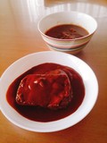 分厚い大きい牛タンシチュー・和牛ハヤシ