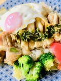 ②鶏野菜だし・粉末をお米に入れて使用