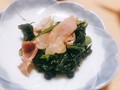 【ロースハム】小松菜とハムのバター炒め