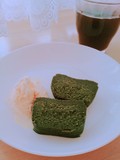 バニラアイスとアイスコーヒーと一緒に
