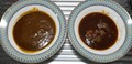 右がハヤシソース　左がカレーソース