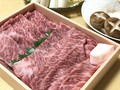 綺麗に整列した近江牛