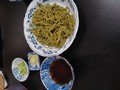 茶蕎麦の色が綺麗！