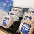 個包装されたハンバーグ６個とリーフレット