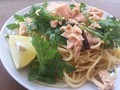 ソリッド（綿実）パスタでいただきました。