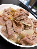 牛丼出来上がり写真です。