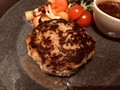 焼いたハンバーグ