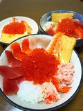 海鮮丼にしてみました。