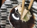 ポン酢、紅葉おろしと一緒に