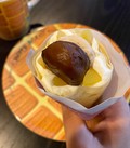 渋皮栗が1粒豪華に乗っているモンブラン