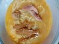 鶏白湯そば。自分でメンマを入れました