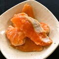 サーモンルイベ漬。色鮮やかでキレイです。