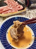 生卵に絡めて…美味しい！