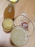 炭酸水でシロップをわりました！