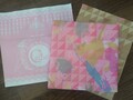 ピンクの可愛い包装紙と紙袋