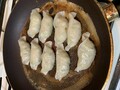 綺麗に羽根ができます