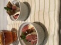 アイスにシロップごとかけてみました